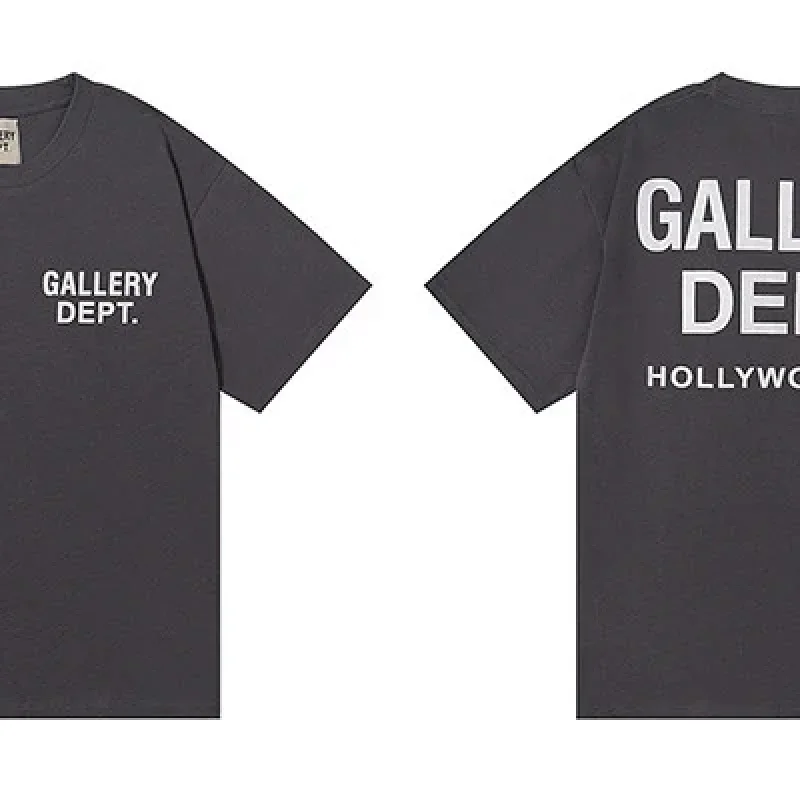 Gallery Dept Charcoal Logo Printed Short Sleeve