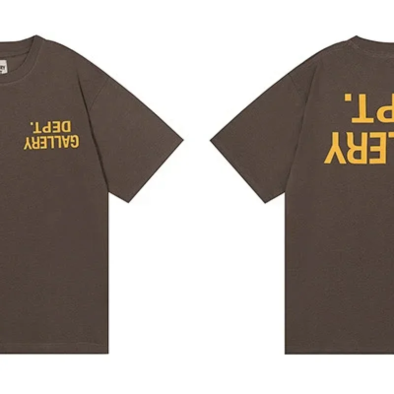 GALLERY DEPT. Brown T-Shirt with Yellow Print