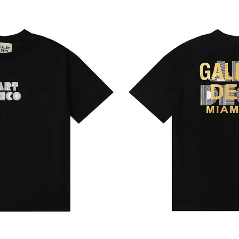 Gallery Dept Black Art Graffiti Short Sleeve