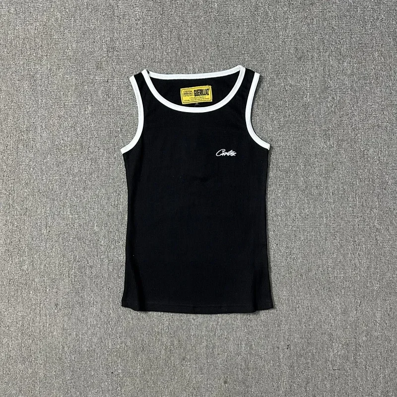GUECHILLAX Black Tank Top