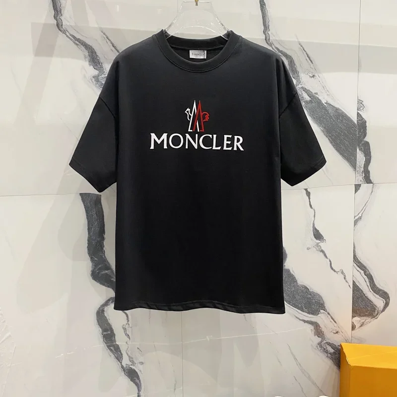 Moncler Embroidered Logo Graphic T-Shirt