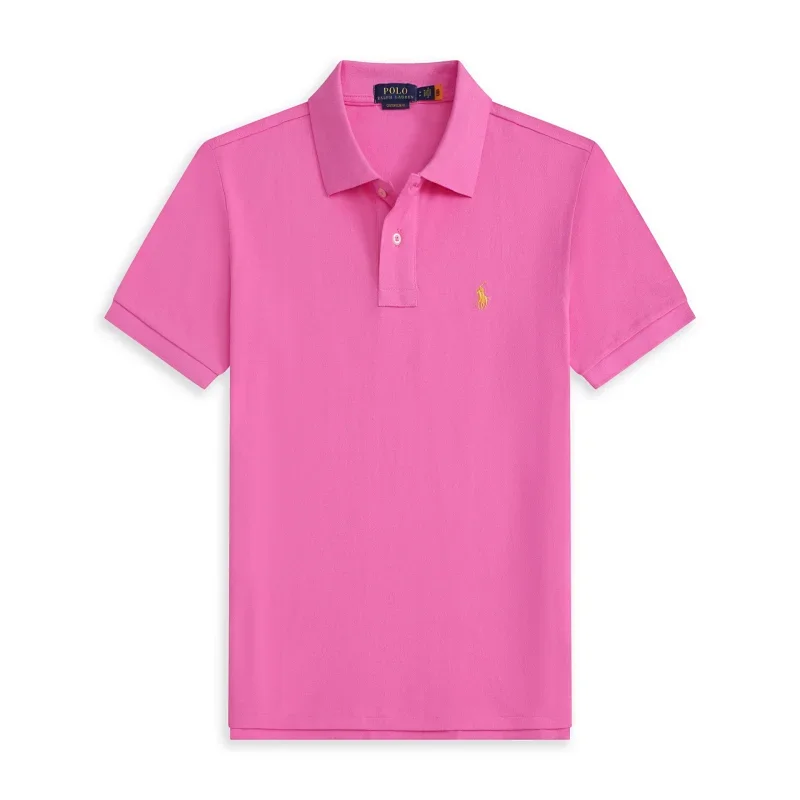 POLO Pink Embroidered Pony Polo