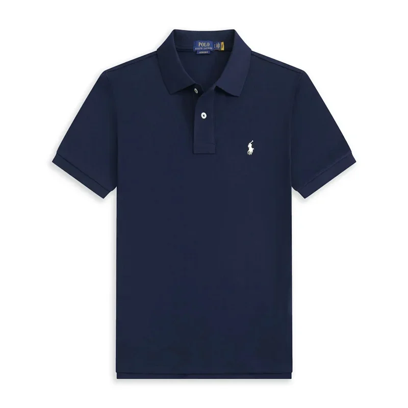 Polo Navy Embroidered Pony Polo Shirt