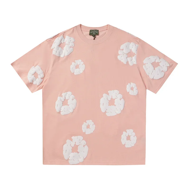 MELTING SADNESS Pink Cloud Circle T-Shirt