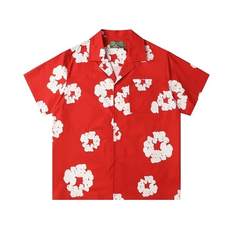 THE REAL McCOY'S Red Floral Short-Sleeve Shirt