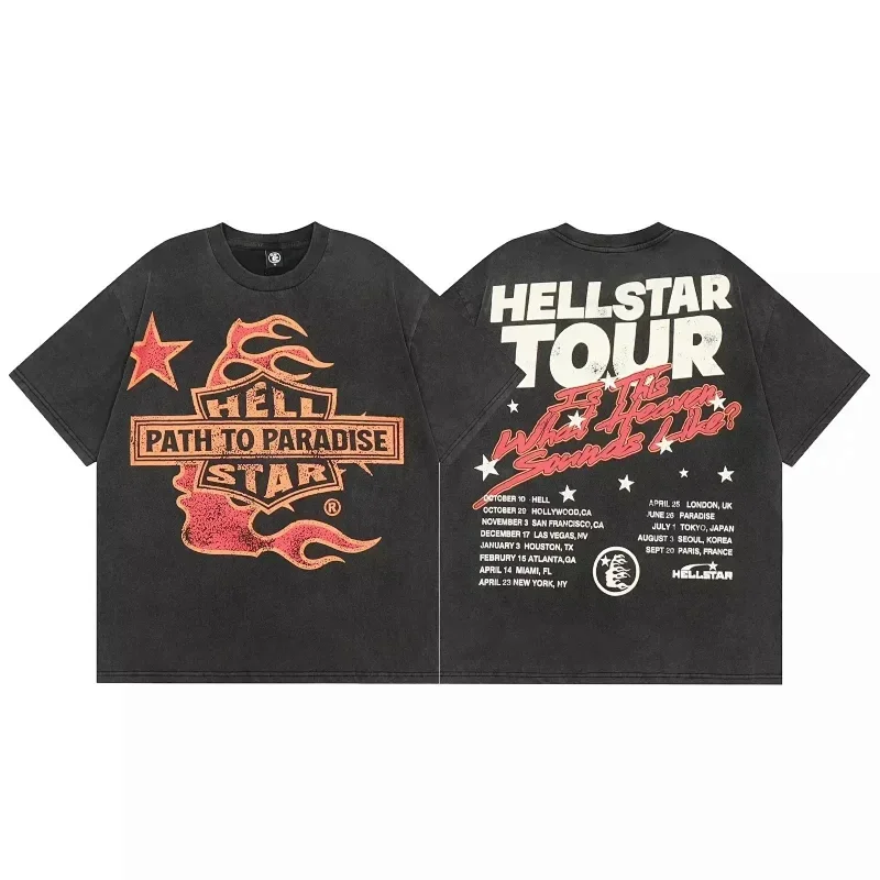 HELLSTAR Path To Paradise Flame Star Tour T-Shirt