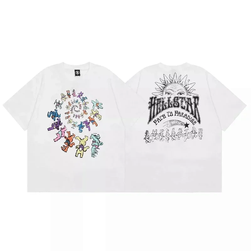 HELLSTAR Cartoon Spiral & Sun T-Shirt