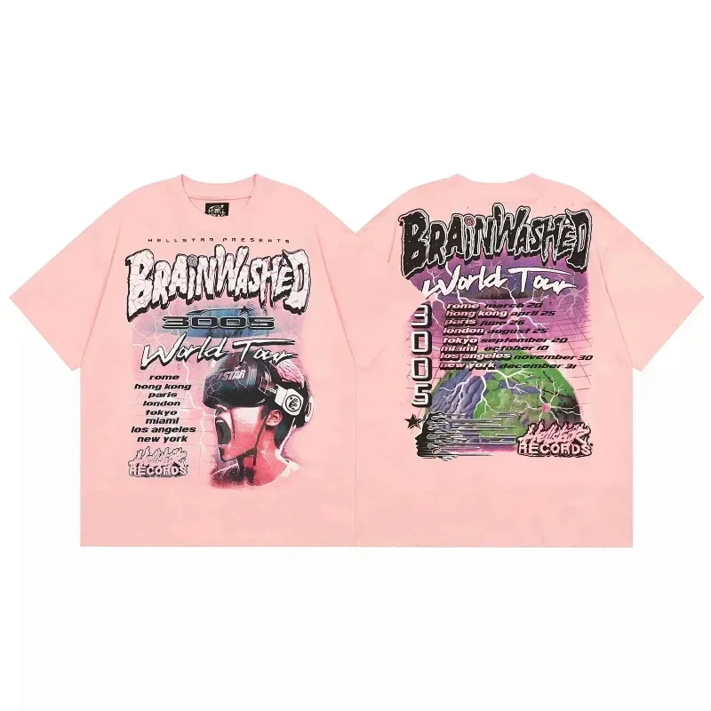 HELLSTAR Pink 3005 Tour Print Short Sleeve