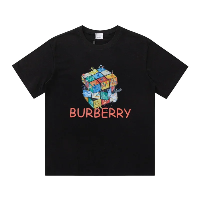 Burberry Black Cube Logo T-Shirt
