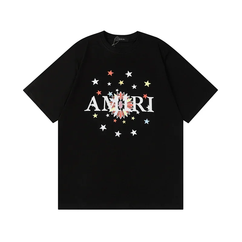 AMIRI White Star Print Short Sleeve