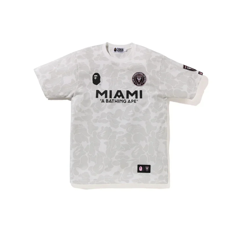 BAPE Miami Collaboration White Camo Short Sleeve