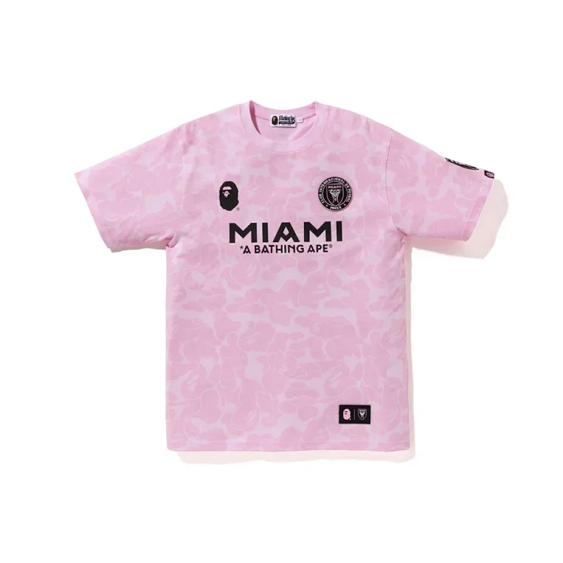 A BATHING APE x Inter Miami Pink Camo Tee