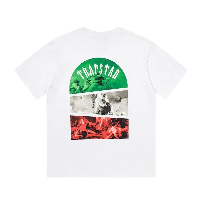 TRAPSTAR T-Shirt with Green, Black, Red Prints