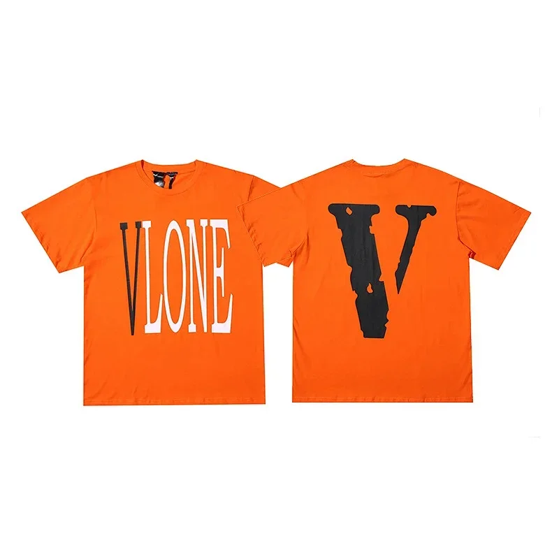 VLONE Orange T-Shirt with Front & Back Print