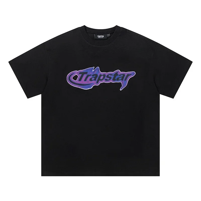 Trapstar Gradient Purple-Blue Logo T-Shirt