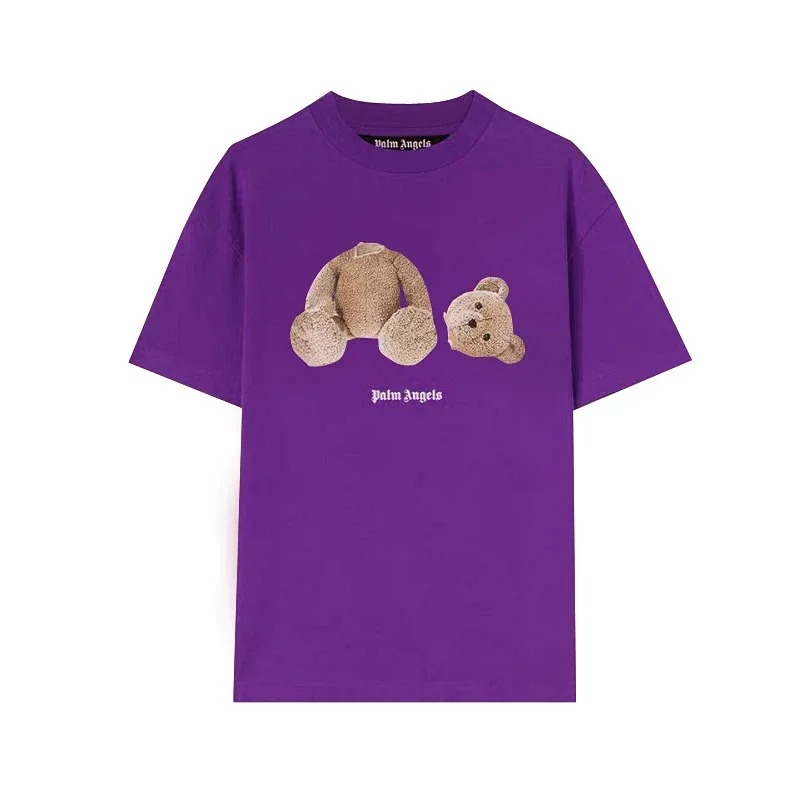 Palm Angels Split Teddy Bear Print T-Shirt