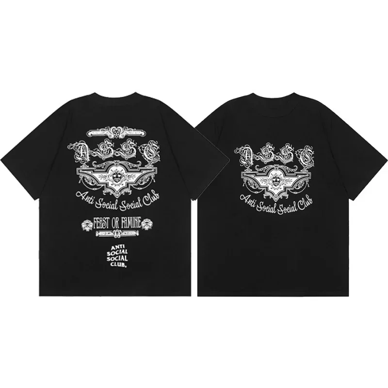 Anti Social Social Club Black T-Shirt with ASSC Print