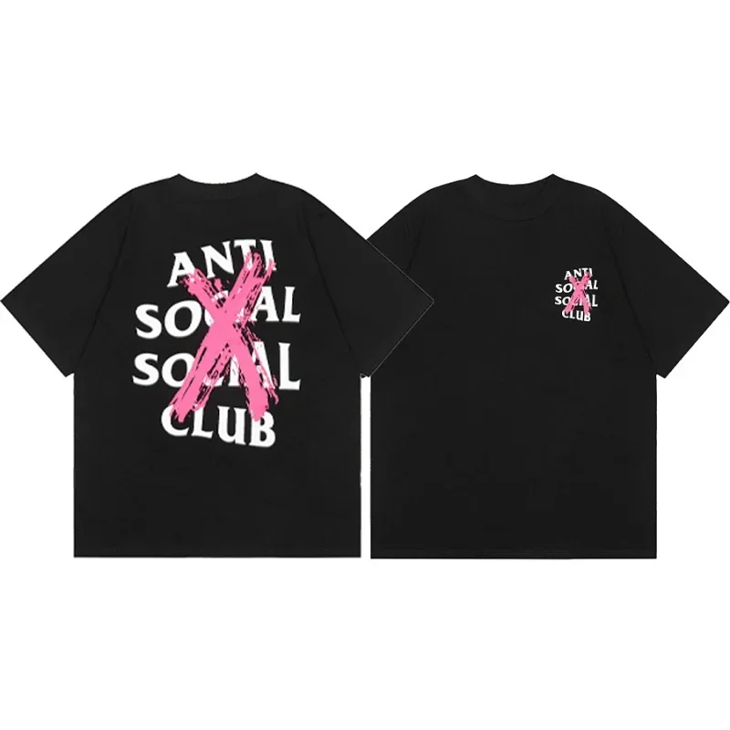 Anti Social Social Club Black Pink X Graphic T-Shirt