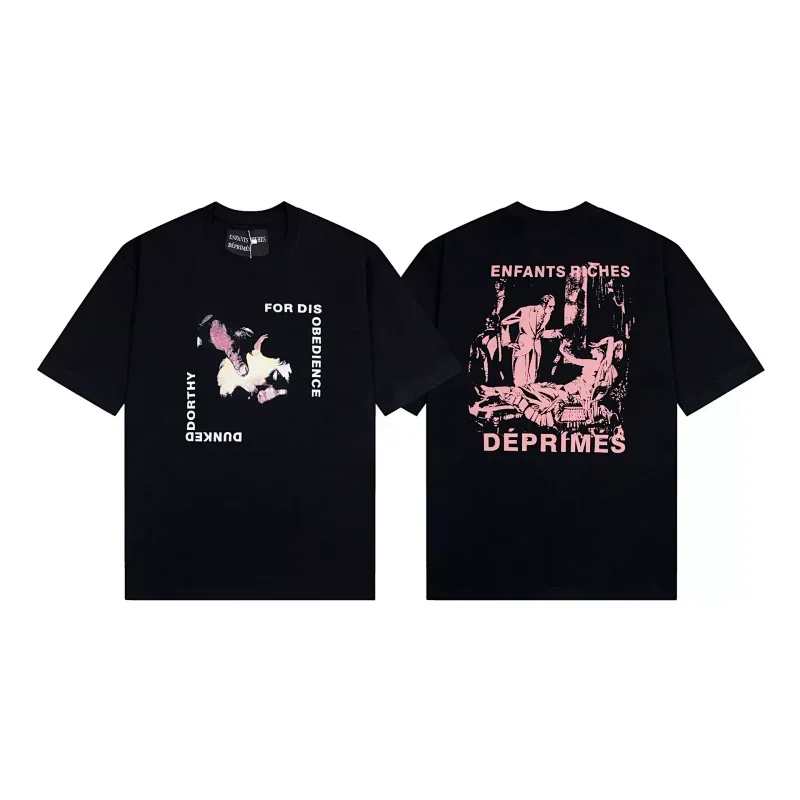 Enfants Riches Déprimés Black Front/Back Text Graphic Tee