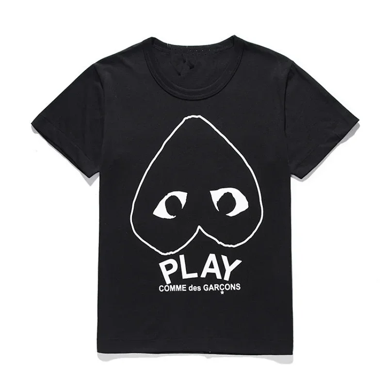 COMME des GARÇONS PLAY Black Heart Eyes Logo T-Shirt