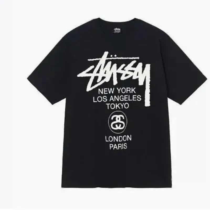 Stussy City Names Logo T-Shirt