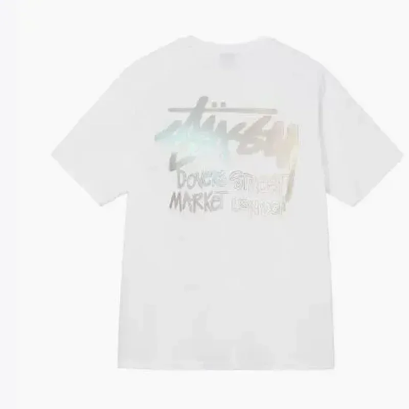 Stussy White Back Graphic Print T-Shirt