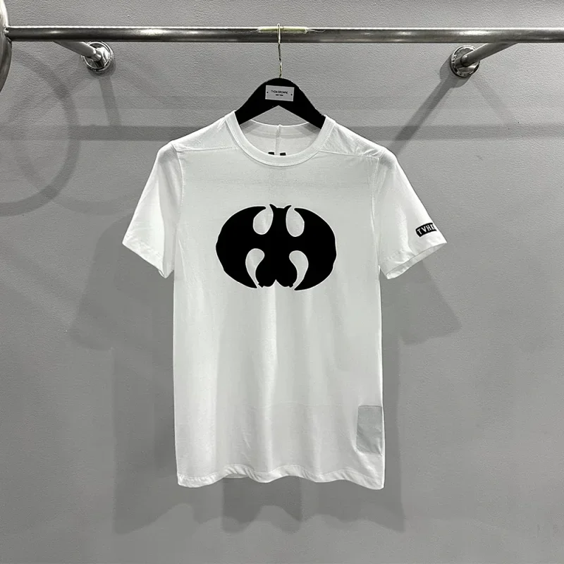 VTMNTS White T-Shirt Black Bat Logo