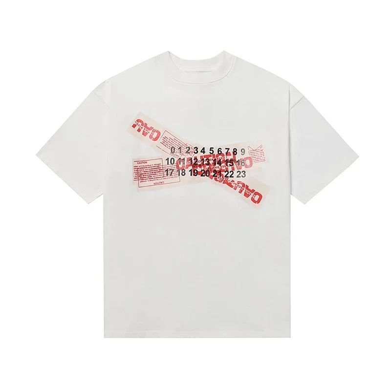 RVO White T-Shirt Red Graphic Print