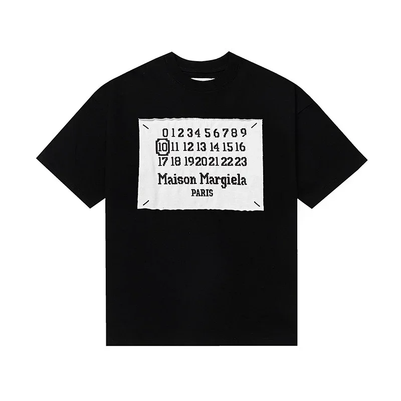 Maison Margiela Black White Number Patch T-Shirt
