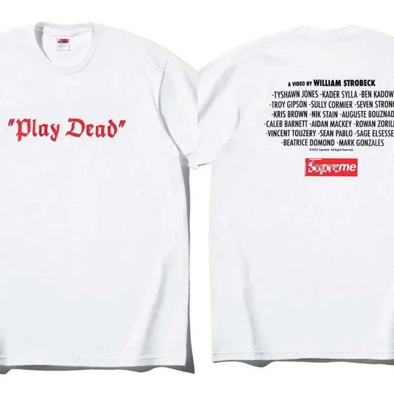 Supreme Play Dead White T-Shirt