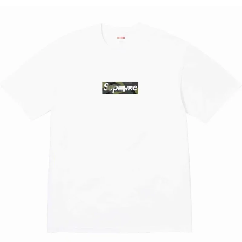 Supreme White Camo Box Logo T-Shirt