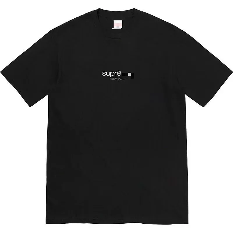Supre Black T-Shirt Logo Print