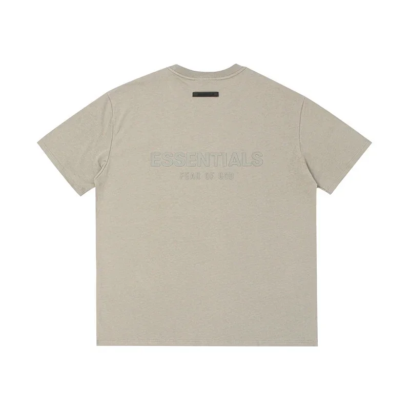 ESSENTIALS Light Gray Back ESSENTIALS FEAR OF GOD Text Print T-Shirt