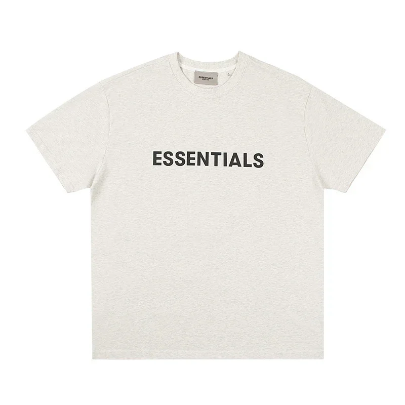 ESSENTIALS Light Gray Front ESSENTIALS Logo T-Shirt