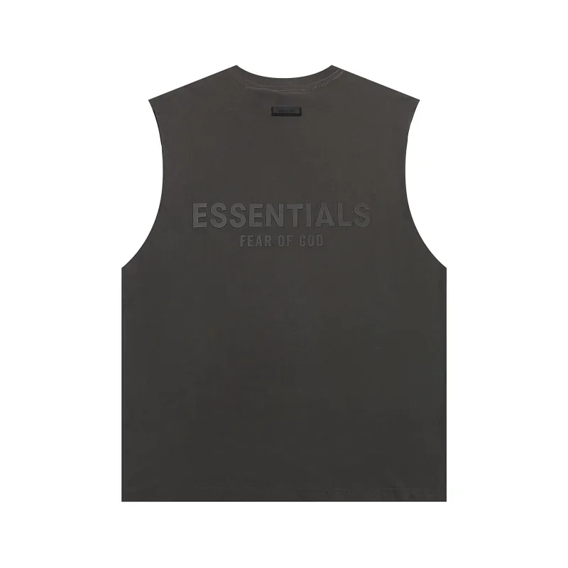 FEAR OF GOD ESSENTIALS Dark Gray Sleeveless Tee