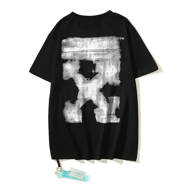 OFF-WHITE Black T-Shirt Back Arrow Print