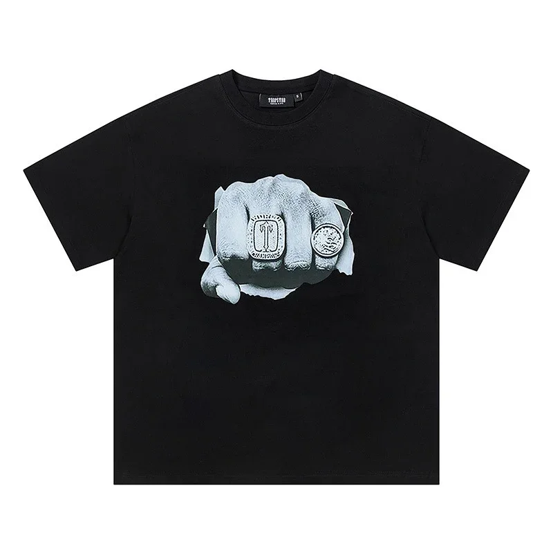 THOMSTAR Black T-Shirt: Fist & Rings