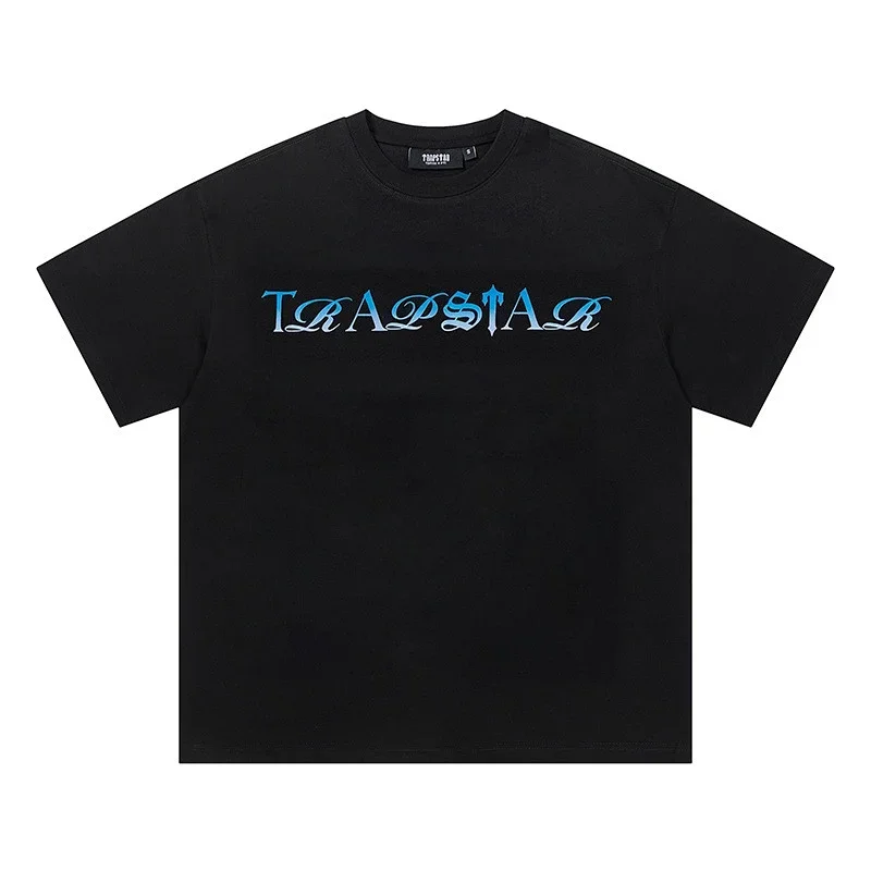 TRAPSTAR Blue Text T-Shirt