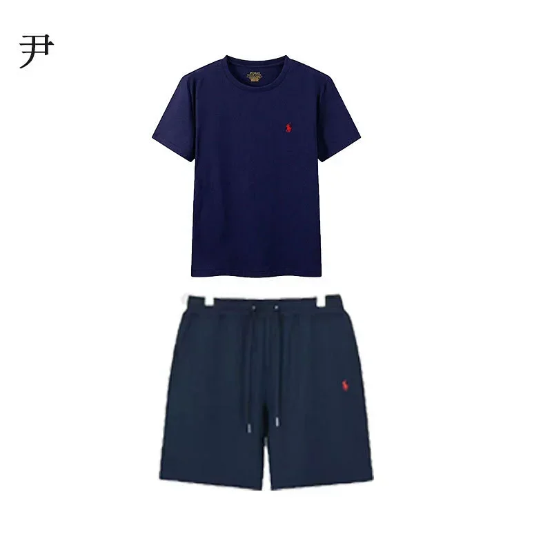 Polo Ralph Lauren Navy Blue T-Shirt And Shorts Set