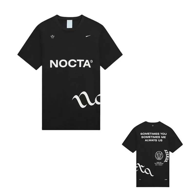NOCTA Black T-Shirt (Front: "NOCTA" & Swoosh; Back: Slogan & Graphic)
