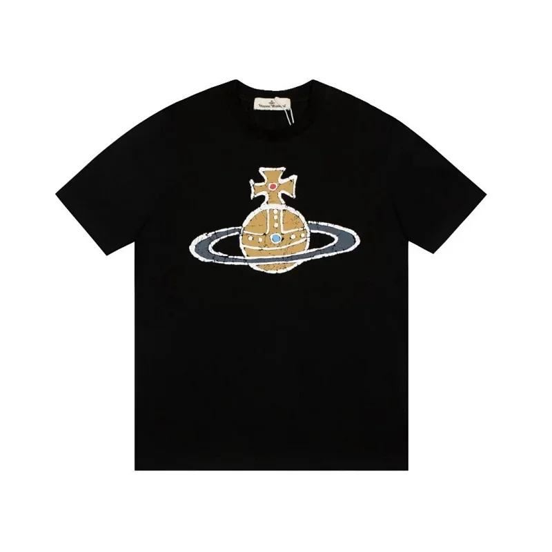 Vivienne Westwood Distressed Saturn Cross T-Shirt