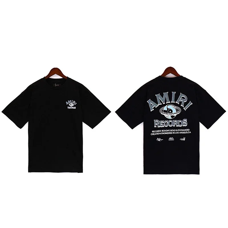AMIRI Black T-Shirt with Front & Back Logo