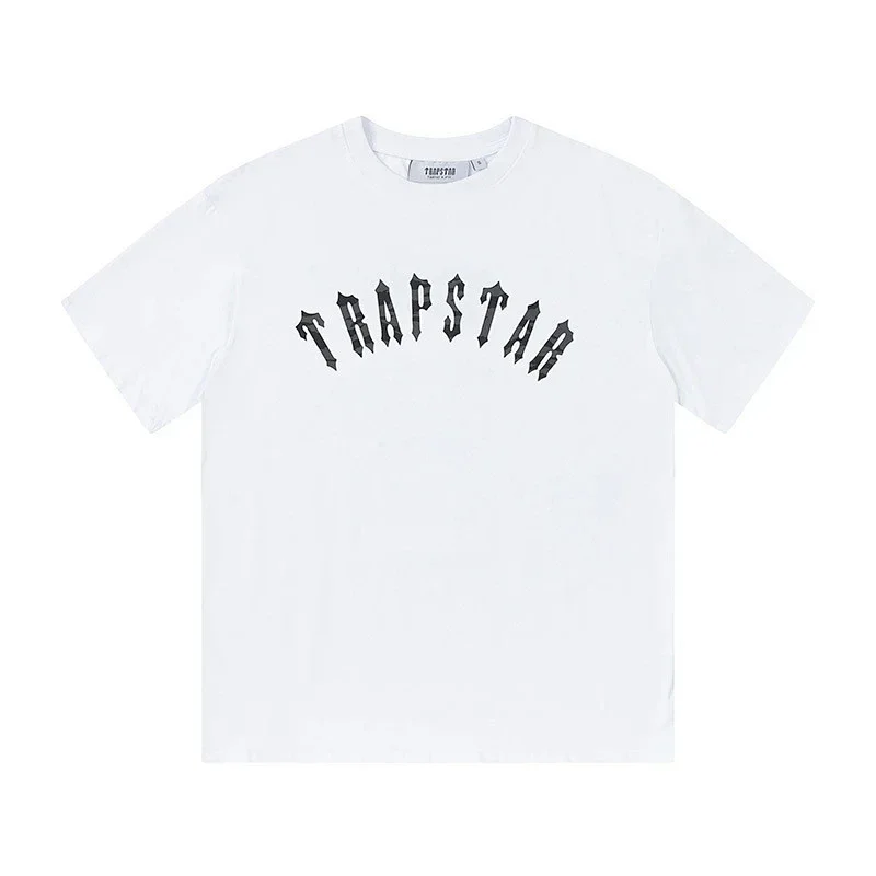 TRAPSTAR White T-Shirt Black Graphic
