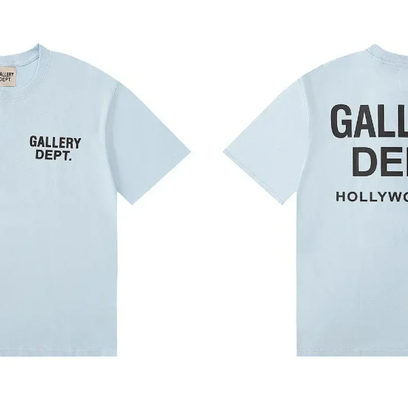 GALLERY DEPT. Light Blue T-Shirt with Front & Back Print