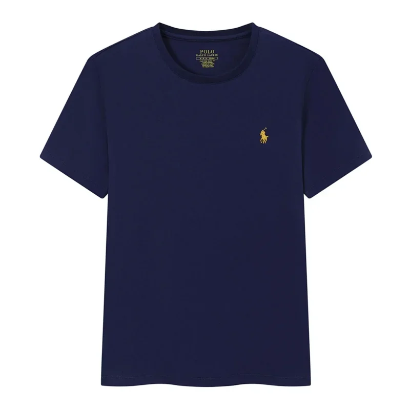 POLO Navy Blue T-Shirt with Yellow Pony Embroidery