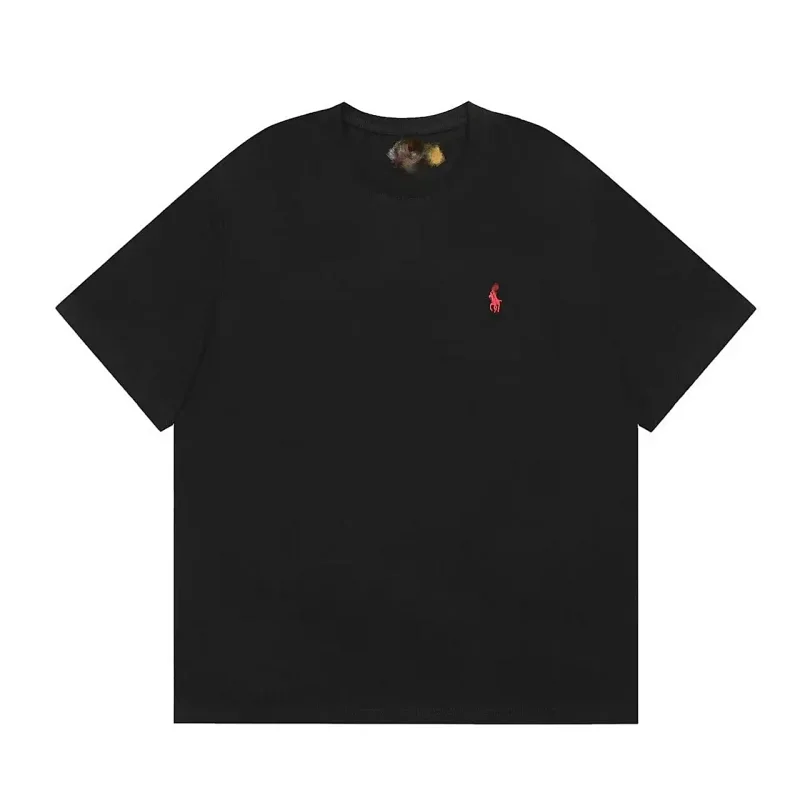 Polo Black T-Shirt w/ Red Pony Embroidery