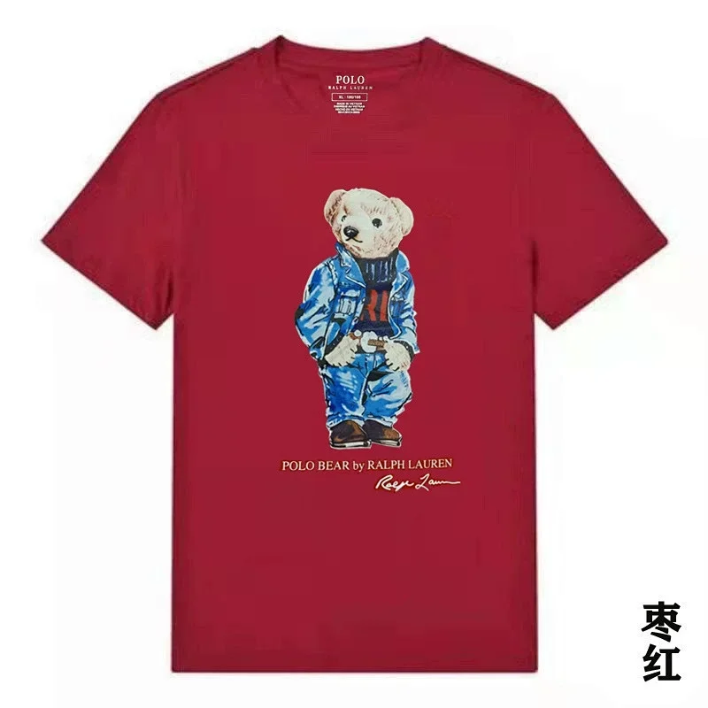 RALPH LAUREN Crimson Red Polo Bear T-Shirt