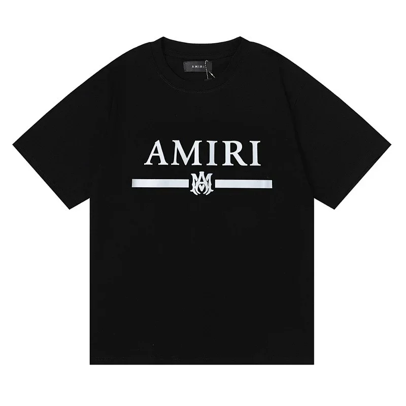 AMIRI Black T-Shirt with Logo & Emblem