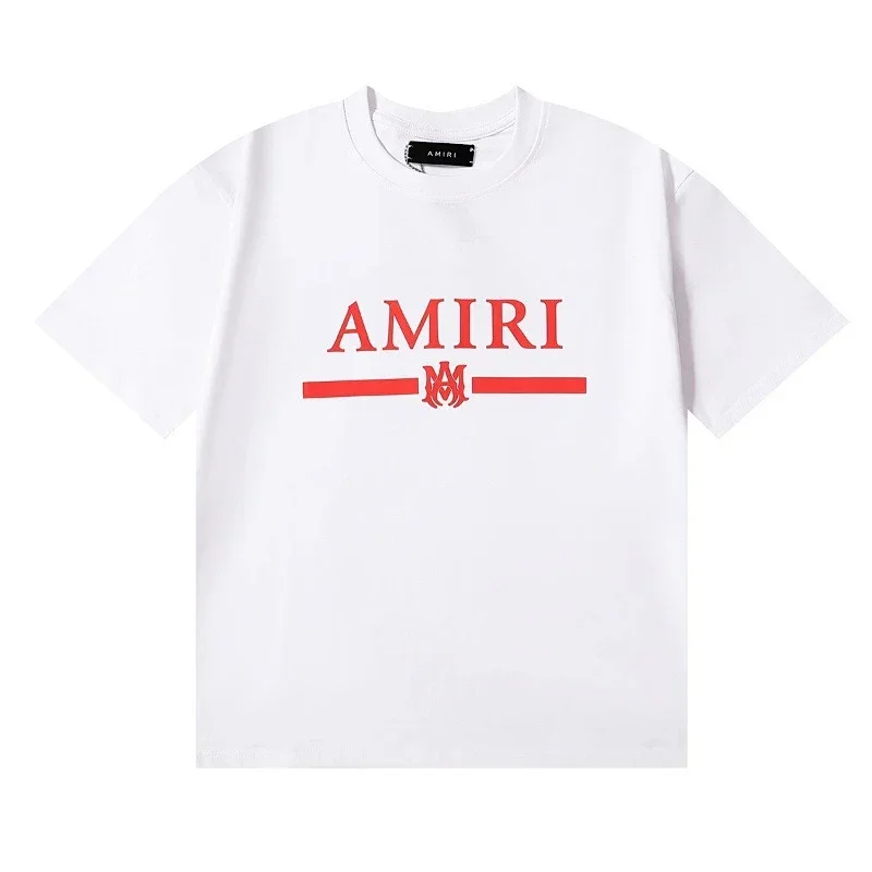 AMIRI White T-Shirt with Red Logo