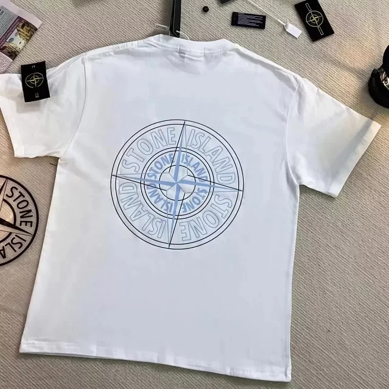 Stone Island T-Shirt With Back Compass Logo